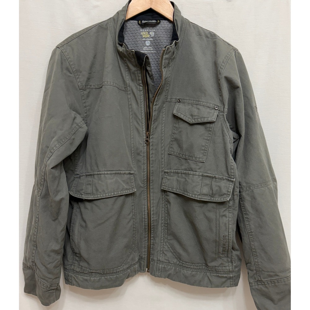 Mountain Hardwear Mens Canvas Jacket Green Utility Field Coat Gorpcore Small